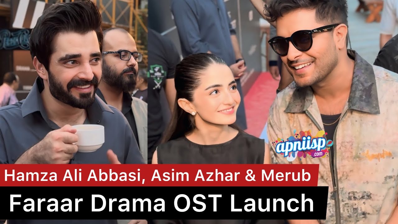 Faraar drama OST launch with Hamza Ali Abbasi, Asim Azhar, Merub Ali and Sohai Ali Abro in Karachi