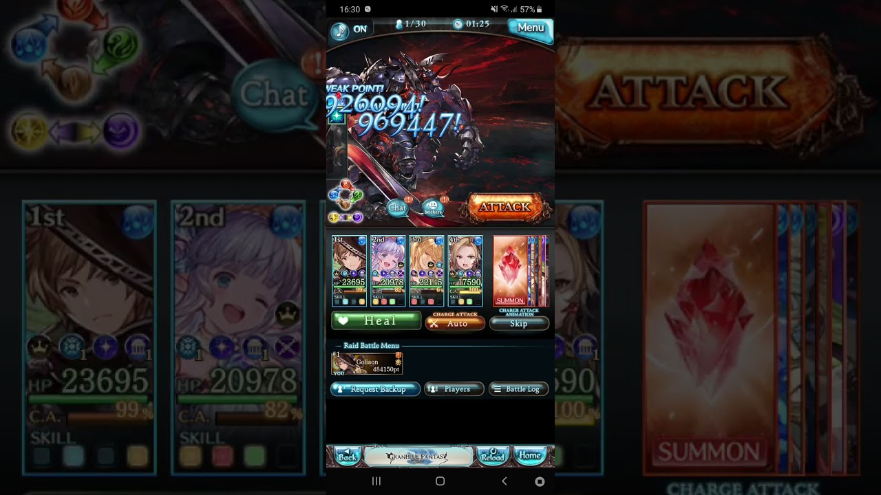 [GBF] Colossus HL Solo Feat. Maria Theresa (F2P Varuna grid)