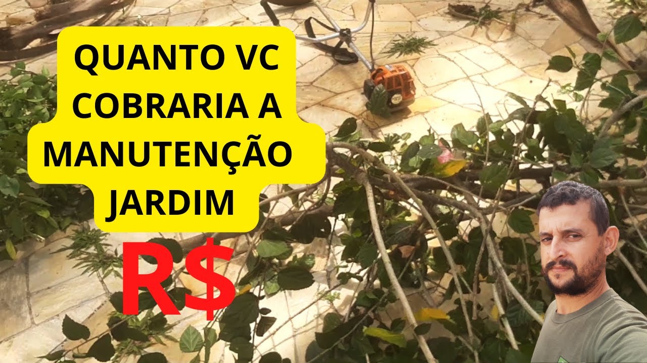 Manutenção com muitas podas no jardim