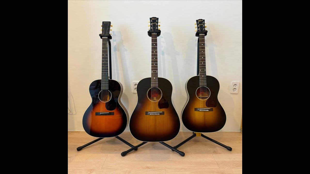 Gibson J-45 1942 Banner VS Gibson LG-2 1942 Banner VS Martin CEO-7(early)
