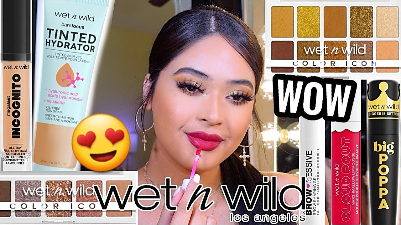 NEW WET N WILD MAKEUP ♡ FIRST IMPRESSIONS + WEAR TEST on OILY SKIN *new affordable makeup under $5*😍