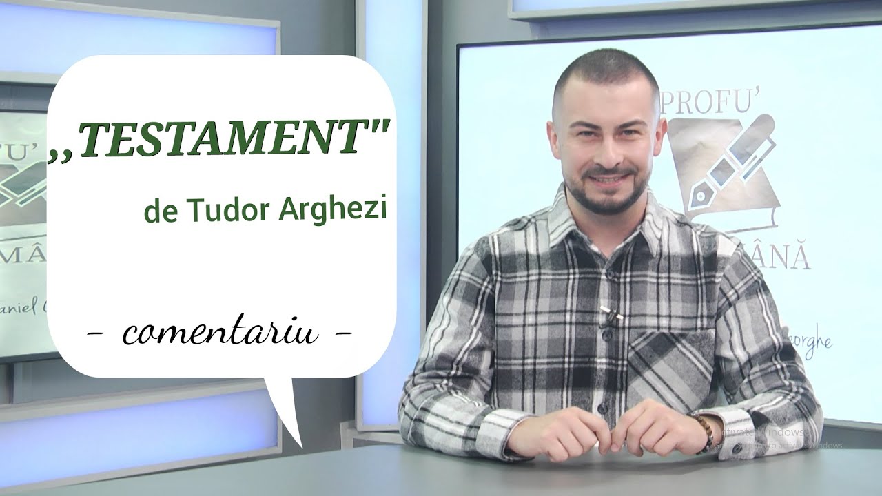 7. Comentariu - ,,TESTAMENT