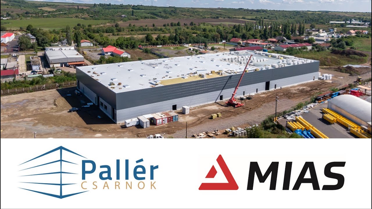 Pallér Csarnok MIAS Gyöngyös gyártóüzem kivitelezési állapot 2019.09.10