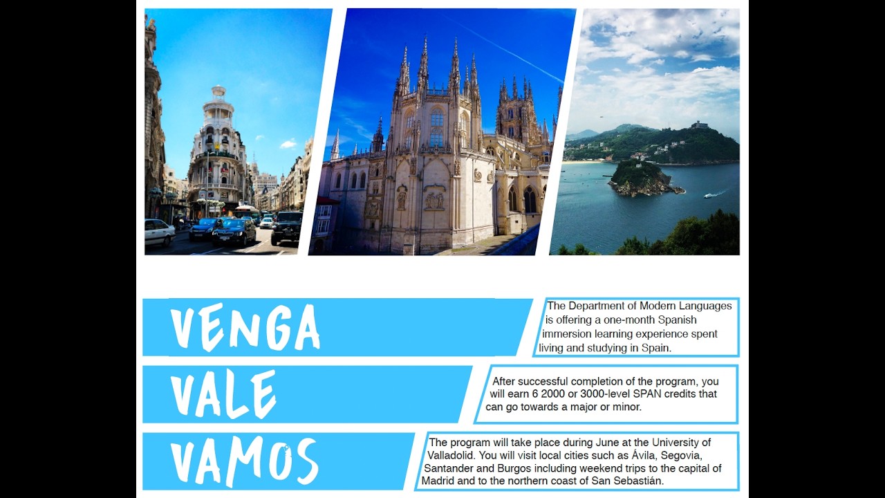 Presentation: Venga Vale Vamos Study Abroad in Spain 2026