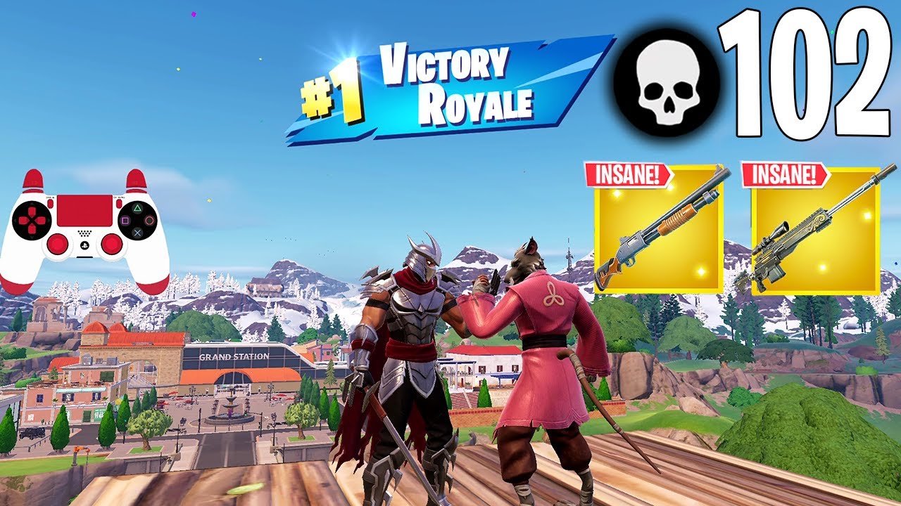 102 Elimination Duo Vs Squads Gameplay Wins Ft. @CycloneFN- (Fortnite Chapter 5 PS4 Controller)