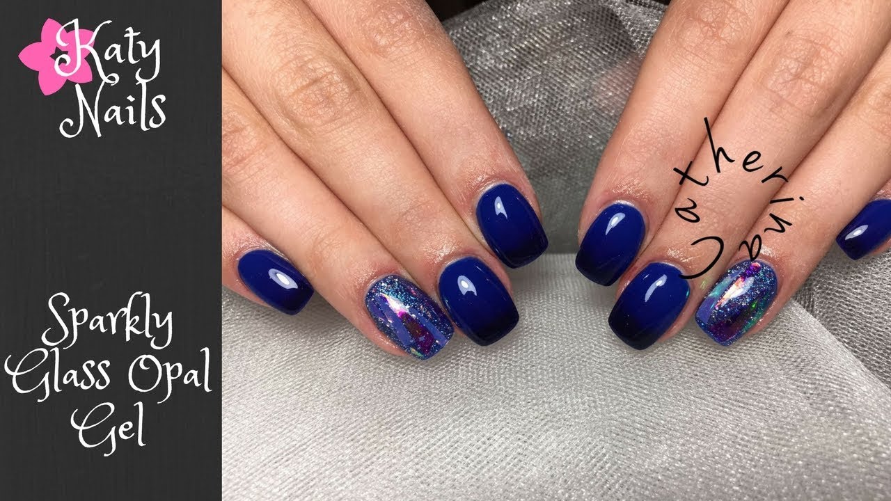 Nail Tutorial: Sparkly Glass Opal Gel| Unicorn Opal| Блестящий Опал Дизайн