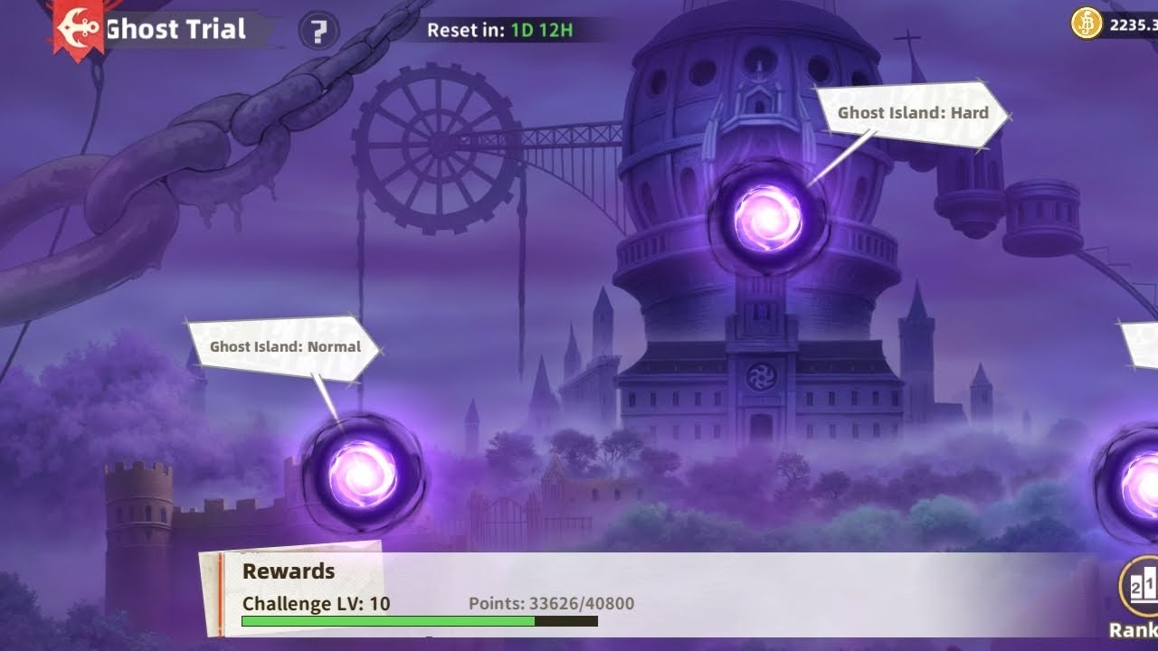 Equipos para Ghost Trial LV:10 Normal lv- One Piece Sailing Tresure 