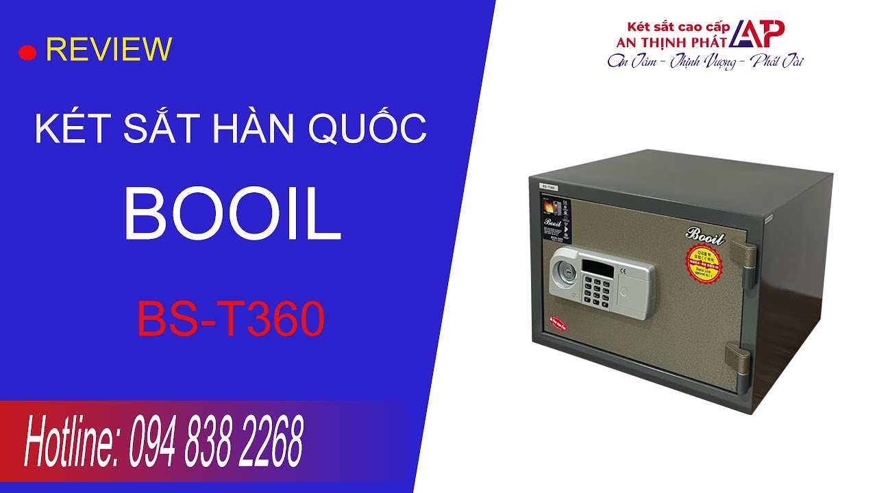 🔴TOP 1 - Két sắt Hàn Quốc BOOIL BS-T360 Cao Cấp nhập Khẩu Nguyên Chiếc Hàn Quốc.