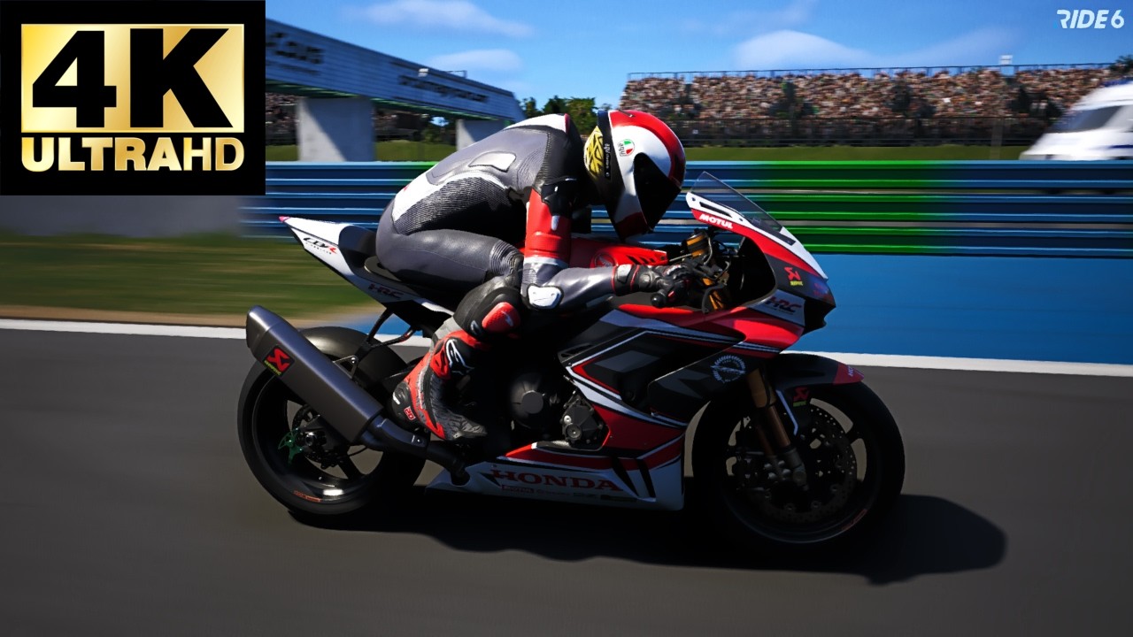 RIDE 6  HONDA CBR 1000 RR - R FIREBLADE S 2024 MONZA 4K 60Fps PC GRAPHICS ULTRA REMASTER
