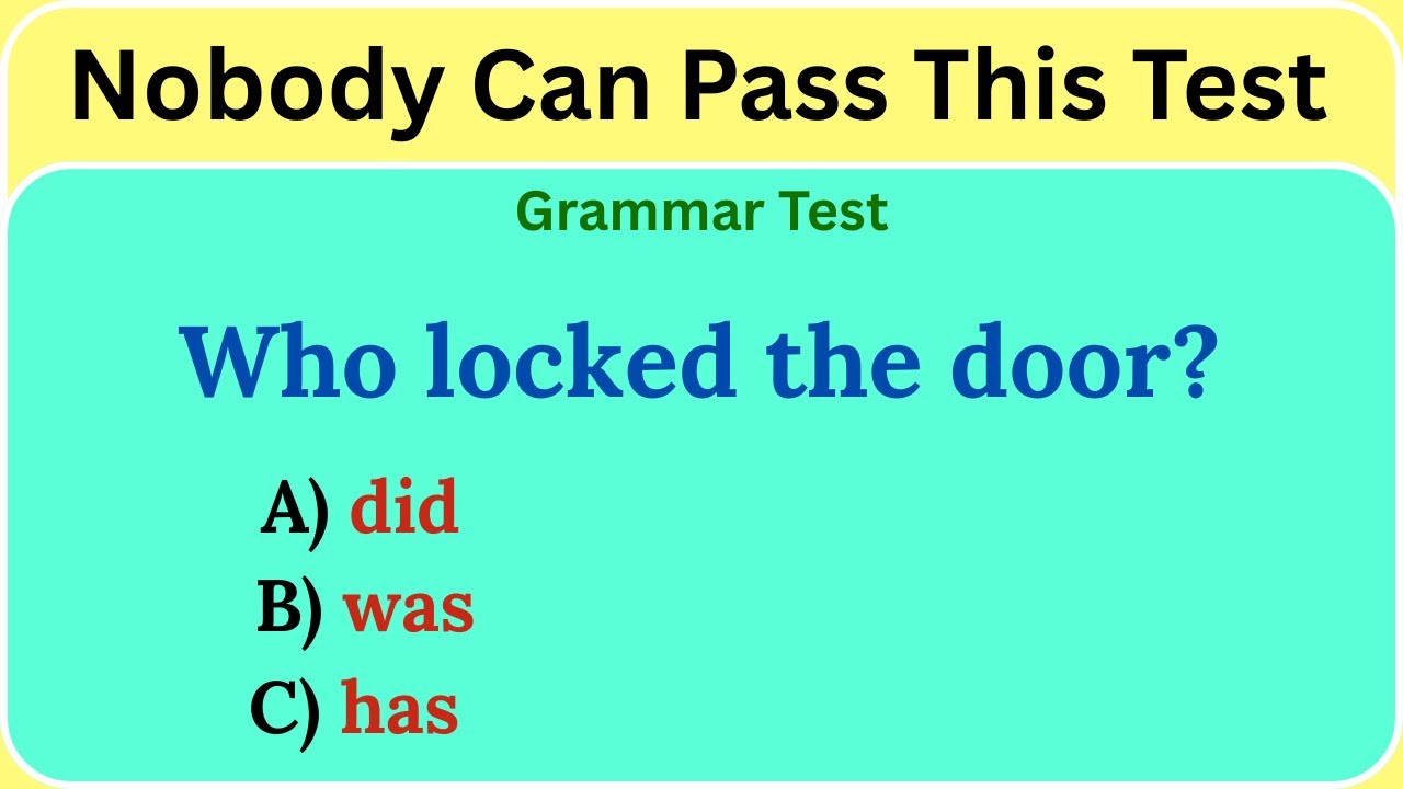 Mixed English Grammar challenge — Nobody Can Pass This Real English Test!