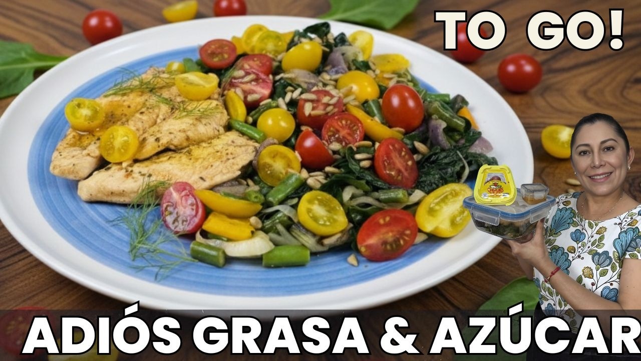 Receta Salvadora en 15 min. POLLO EN SU JUGO con Vegetales. Baja Colesterol, Azúcar, Hígado Graso.