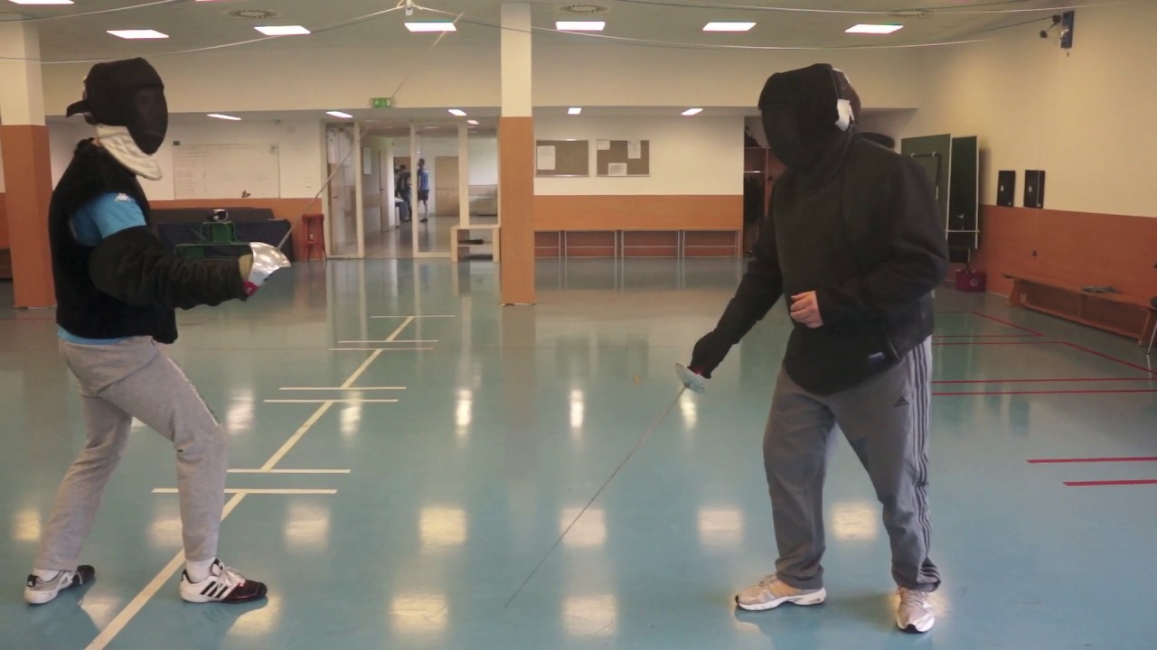 Sabre seconde engage tierce disengage
