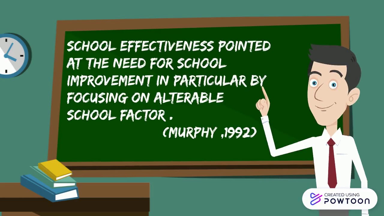 SCHOOL EFFECTIVENESS AND SCHOOL IMPROVEMENT