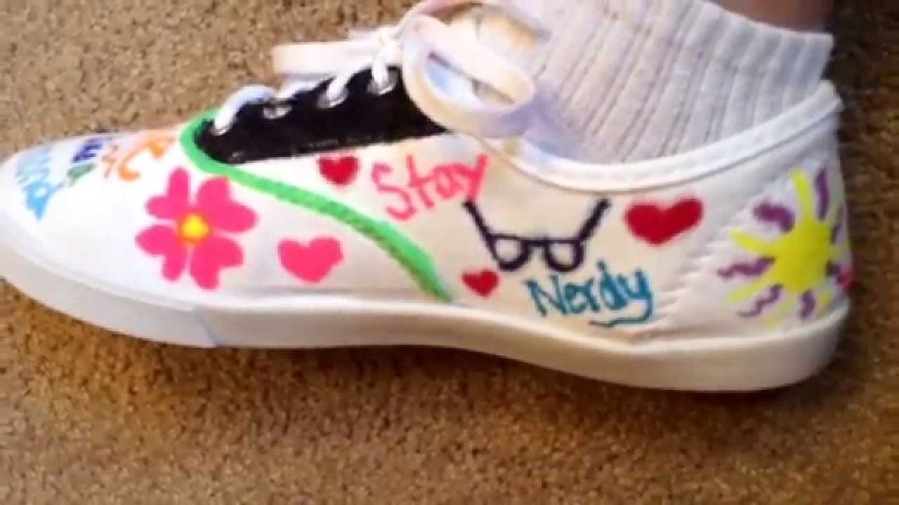 My decorated canvas shoes SHARPIE