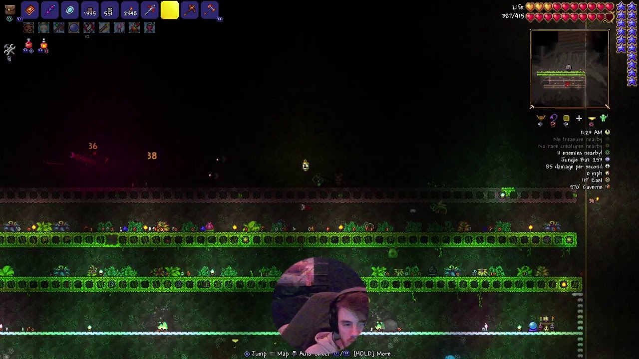 The Jungle Biome Is Deadly! Terraria 1.4.5 Skyblock