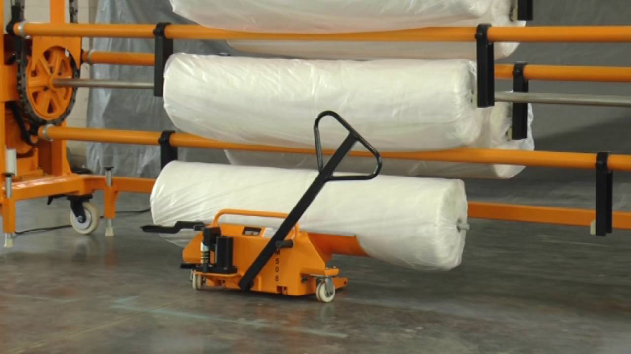 Cloth Roll Beam Stacker Model VM 400 - www.rabatex.com