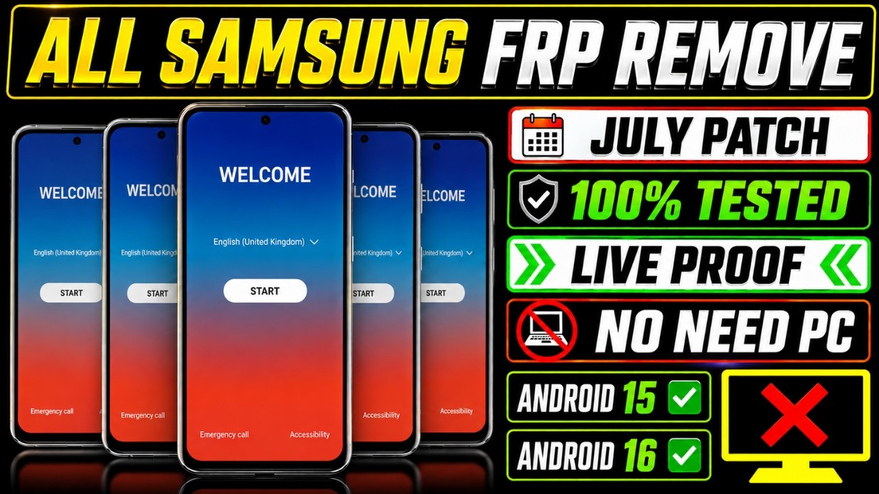 BOOM! Samsung FRP Bypass Android 15/16 2026 | No PC | 100% Working | Latest Update