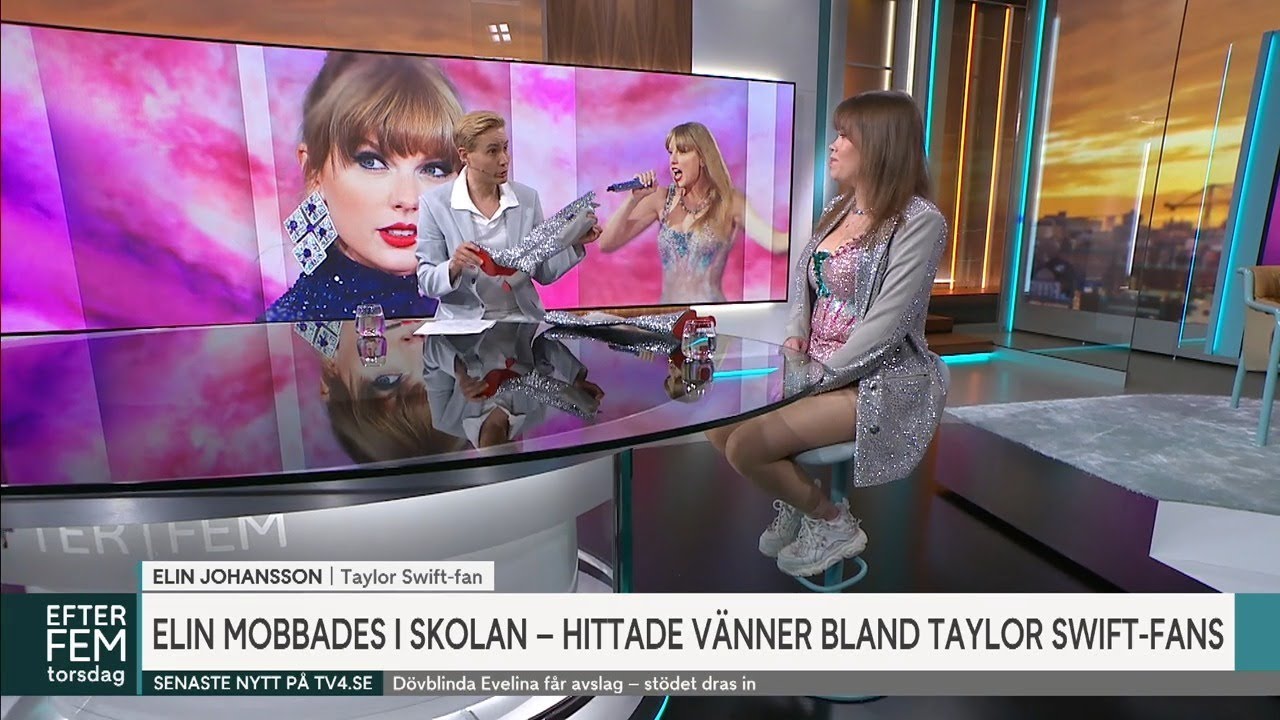 Megafanet Elin mobbades i skolan – hittade vänner via Swift | Efter fem | TV4 & TV4 Play