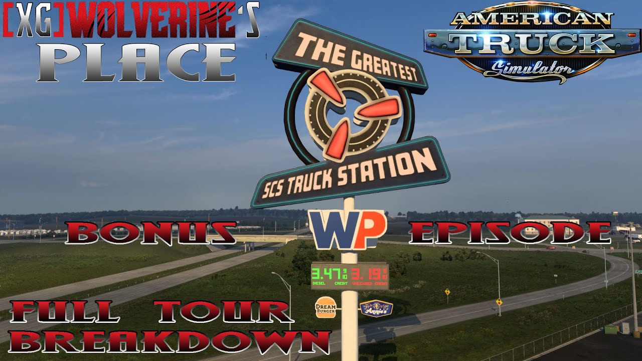 American Truck Simulator's Iowa 80 Truck Stop #gaming #americantrucksimulator #simulation #fun