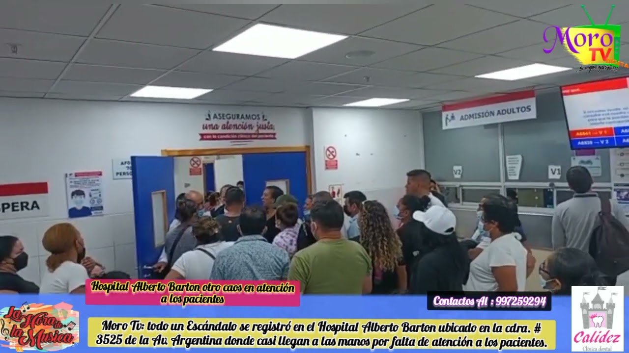 Moro Tv: Hospital Alberto Barton es otro esc&aacute;ndalo mas en atenci&oacute;n a sus pacientes
