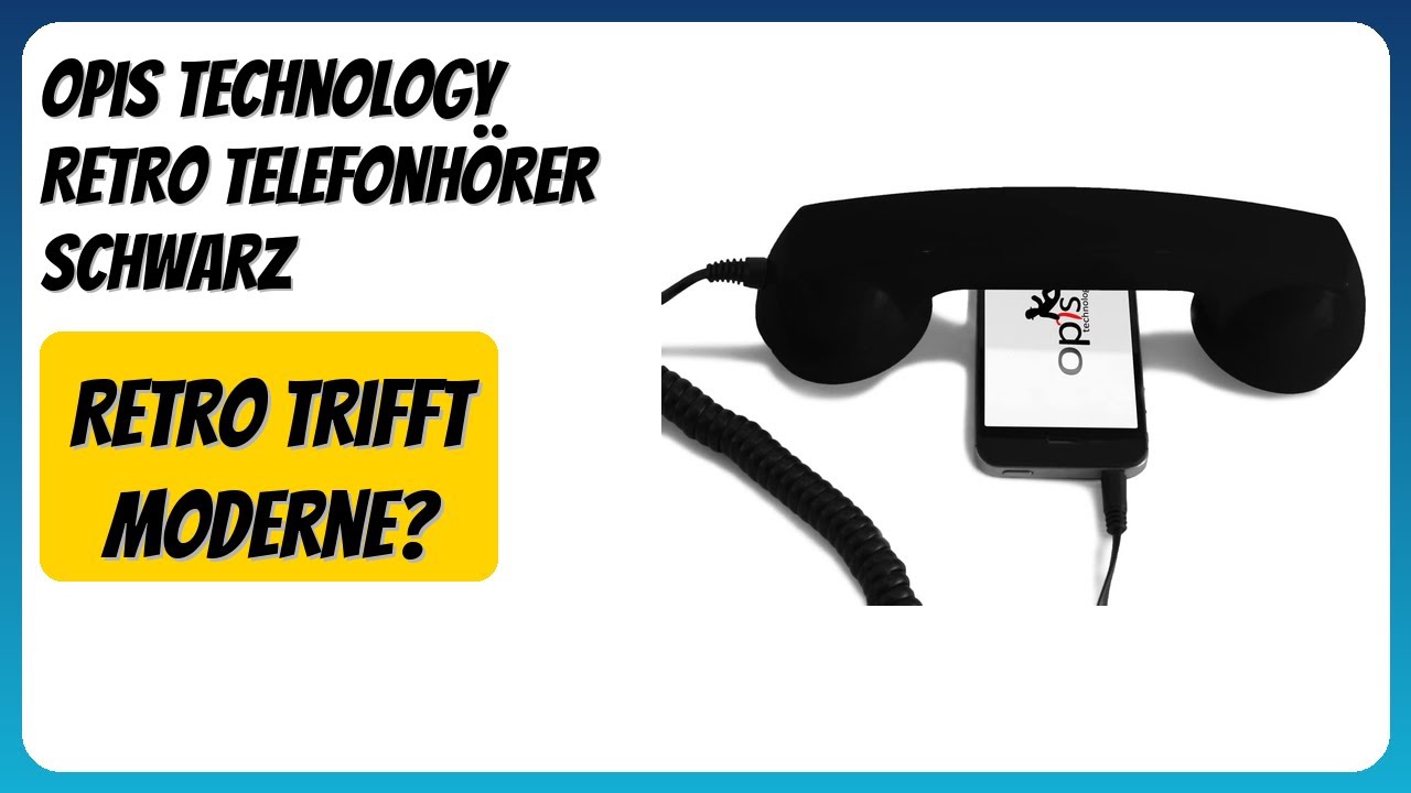 BEWERTUNG (2026): Opis Technology Retro Telefonhörer schwarz. Infos