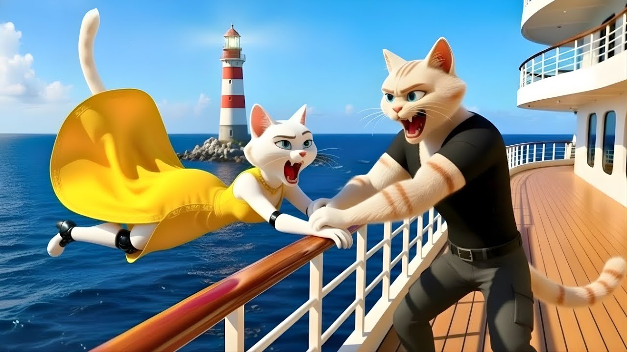 🛳️💔🐱 Why Is Daddy Cat Like That? 😢 But Mama Cat… She Is Very Smart! 😼|Cat Story