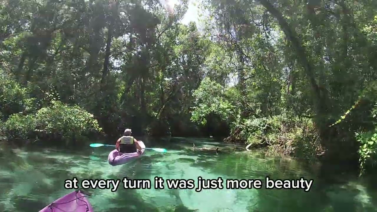 🌿 Kayaking Through Paradise! Weeki Wachee Springs Adventure 🚣‍♀️💦