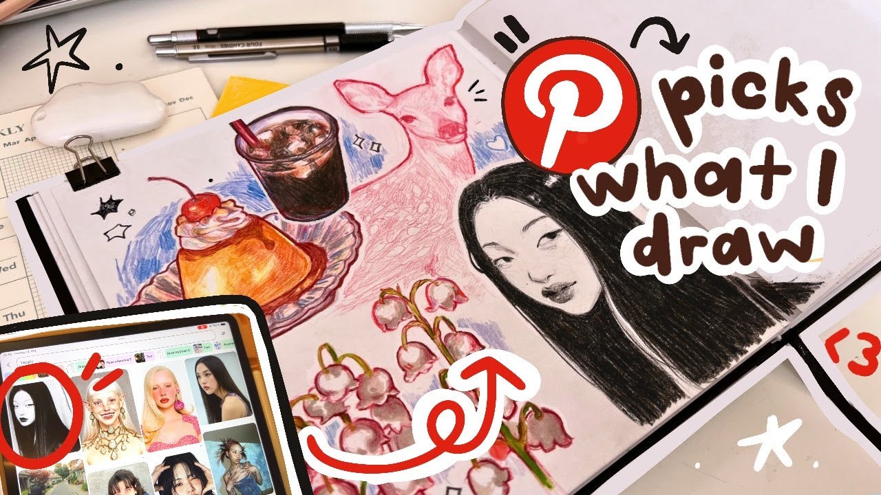 PINTEREST решает, что мне РИСУТЬ ⋆.𐙚 ̊ &mdash; рисуйте со мной