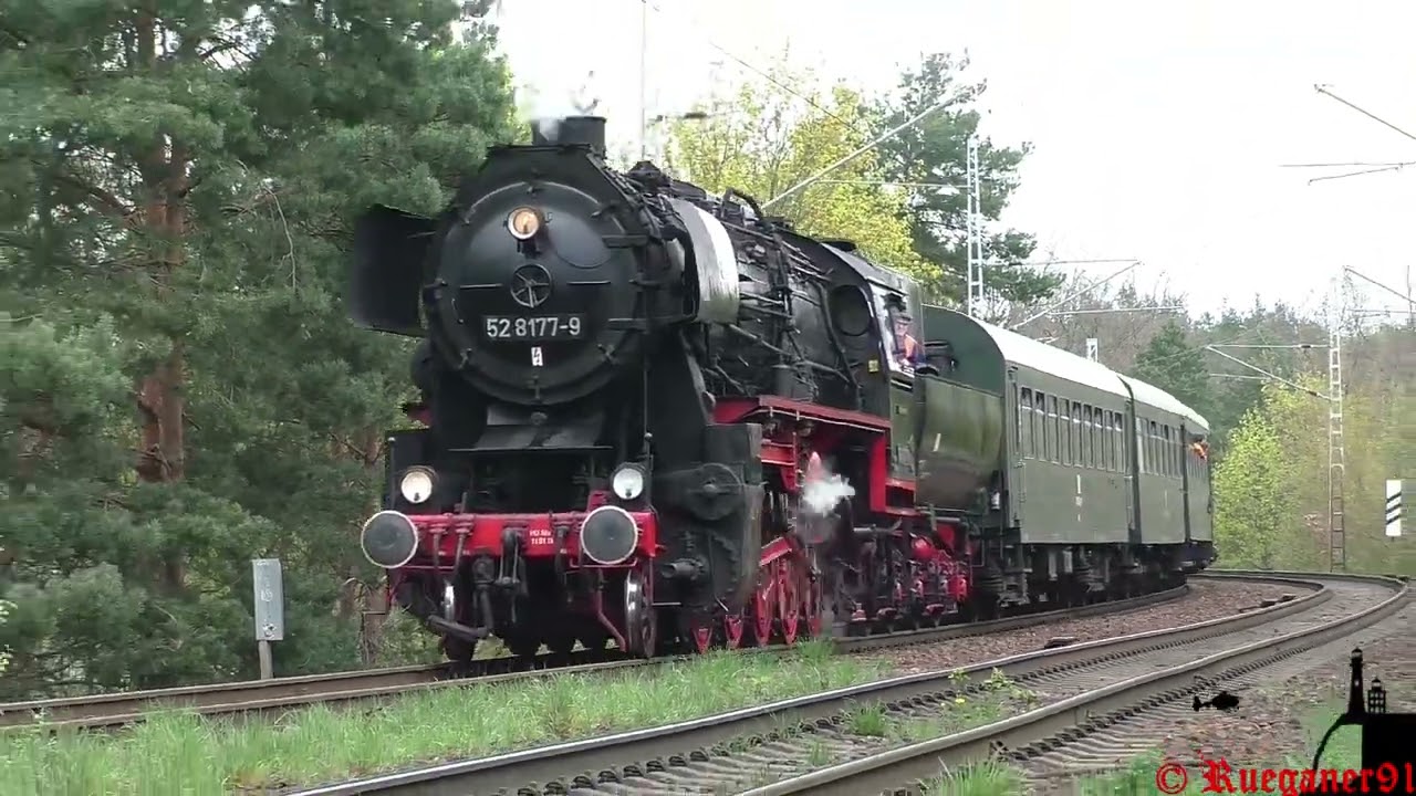 [HD] DR  Dampflok 528177-9  und Städteexpress mit Ludmilla  in Berlin
