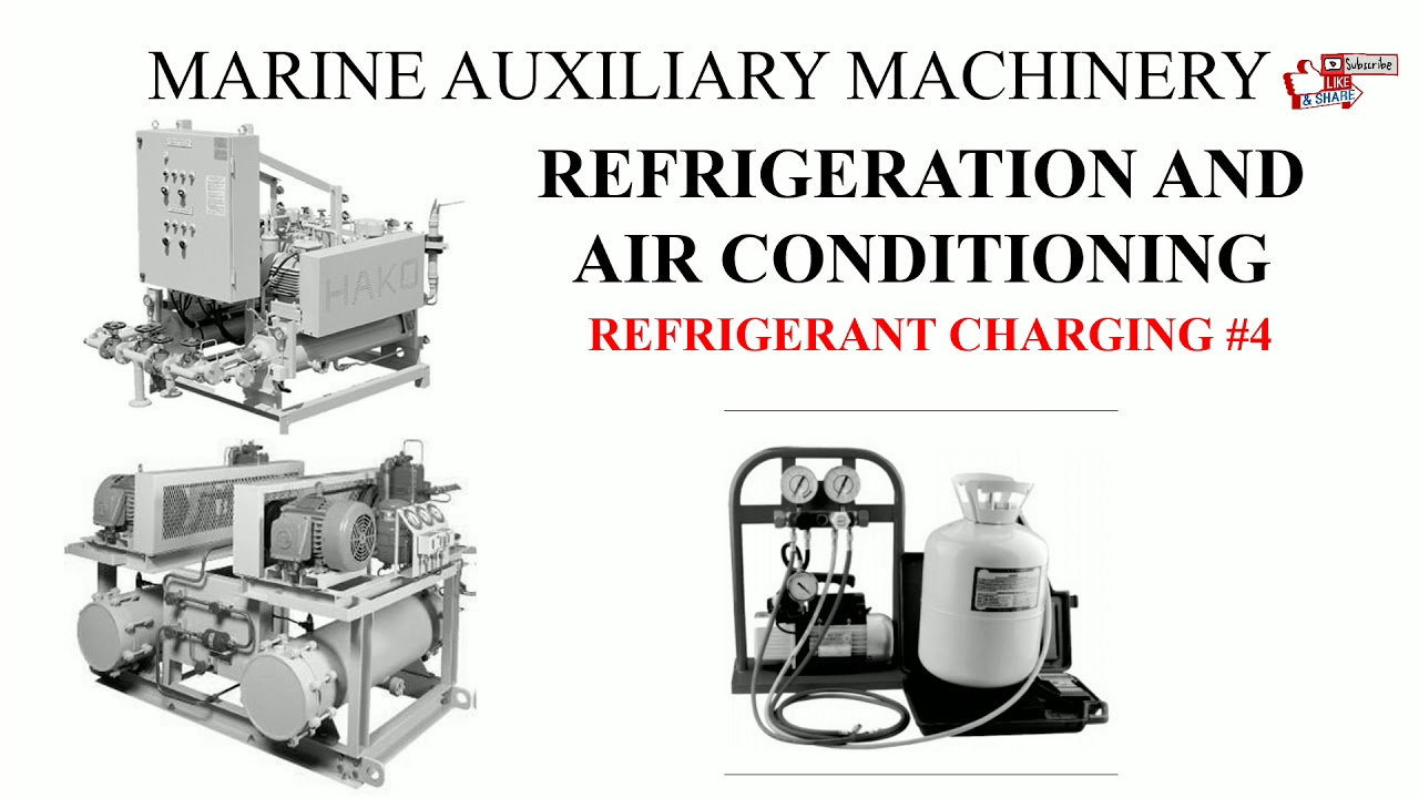 Marine auxiliary machinery, Refrigeration and air conditioning, Refrigerant charging #4