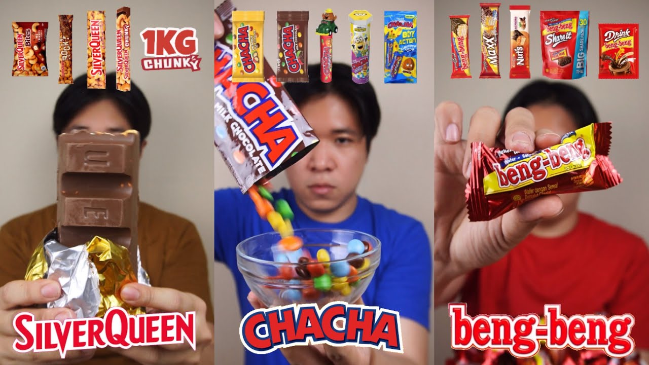 KOMPILASI MUKBANG SERBA COKLAT SILVERQUEEN, CHACHA, DAN BENG-BENG