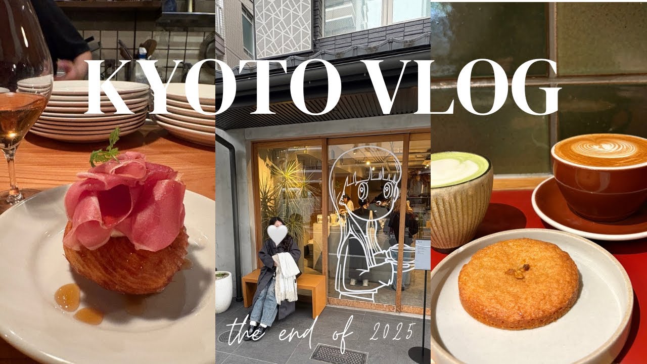 【京都グルメvlog】2泊3日間とにかく食べまくり🤤| ガチャ散策, ビストロでフレンチクルーラー🍷, 深夜の第一旭, ホテルの手巻き寿司モーニング