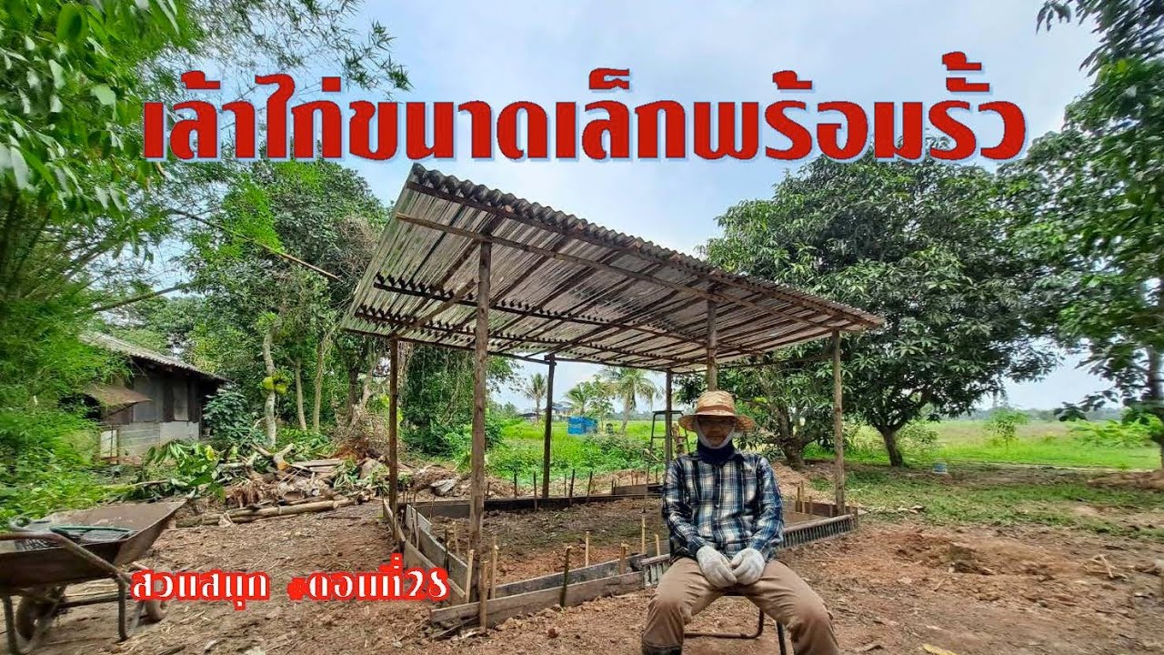 เล้าไก่ขนาดเล็กพร้อมรั้ว I งบน้อย พอดีงาม I สวนสนุก ตอนที่28