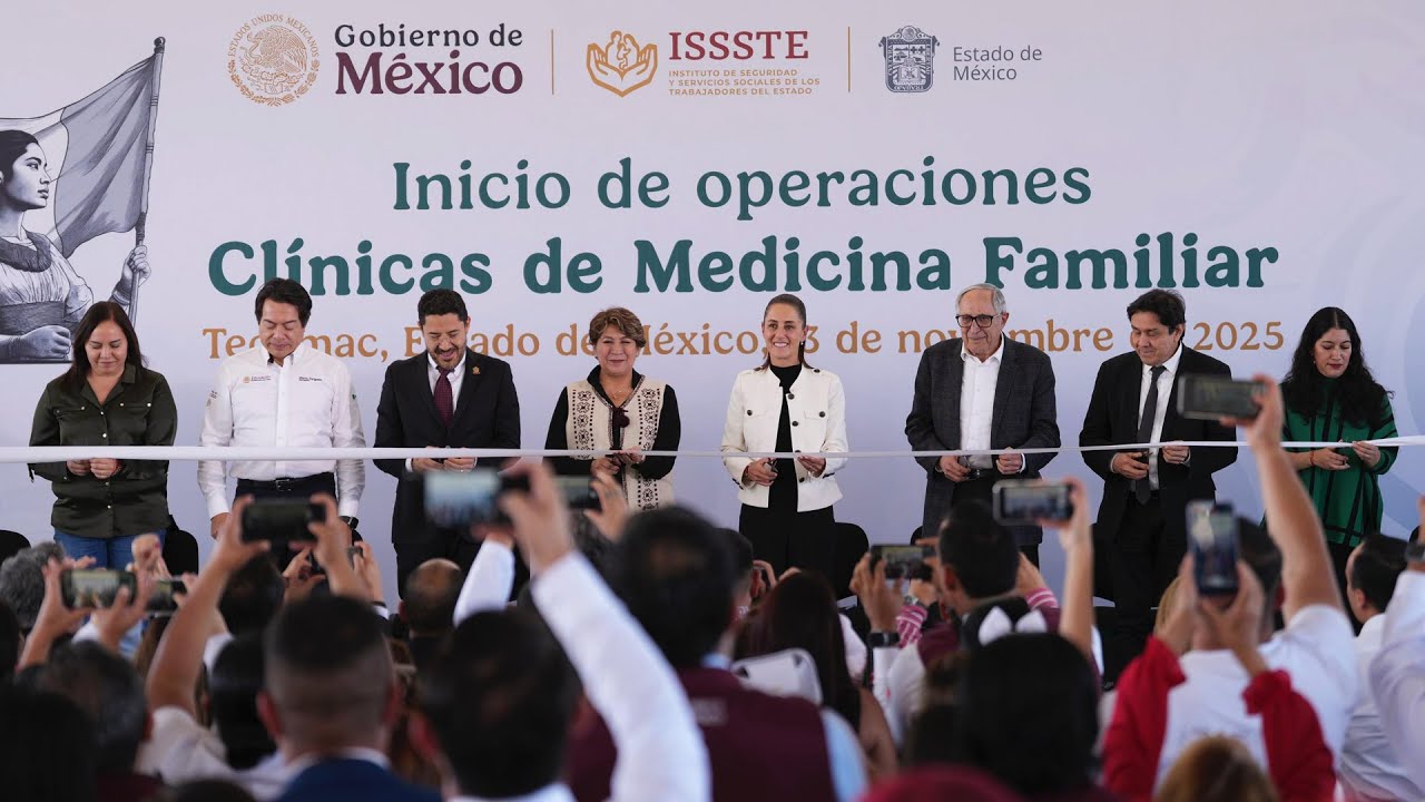 Inicio de operaciones: Cl&iacute;nicas de Medicina Familiar ISSSTE. Tec&aacute;mac, Estado de M&eacute;xico