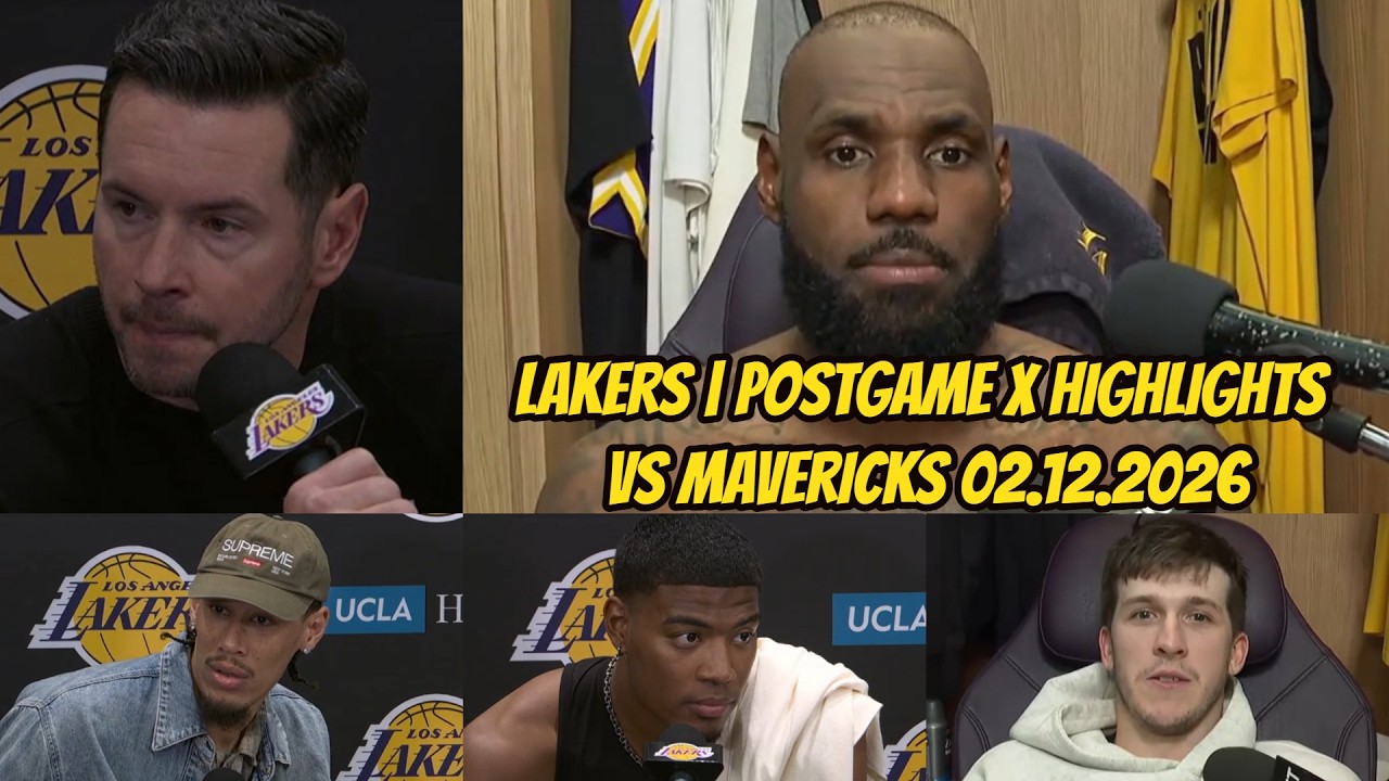 Lakers vs Mavericks | Postgame Interviews x Highlights: Febuary 12, 2026