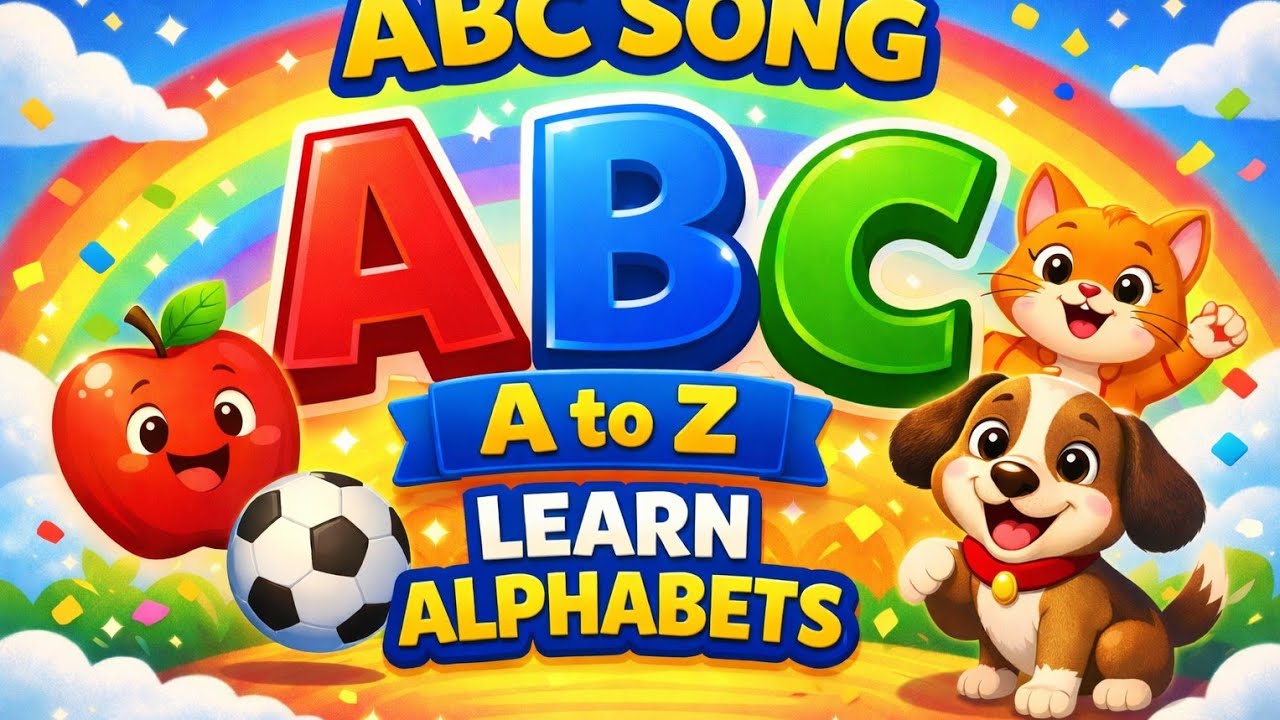 ABC Song for Kids | Learn Alphabets A to Z | Nursery Rhymes #hindirhymes #kidsrhyme #abcsong #shorts