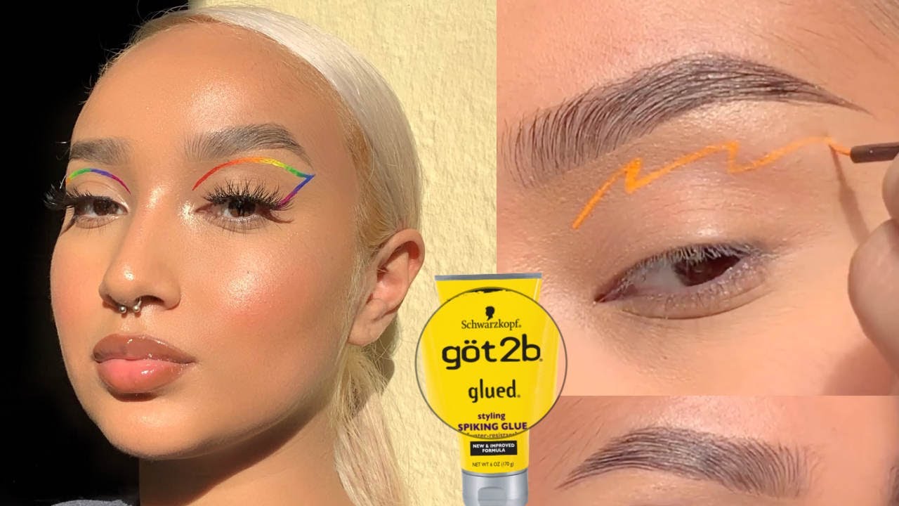 *highly requested* brow tutorial using HAIR GEL