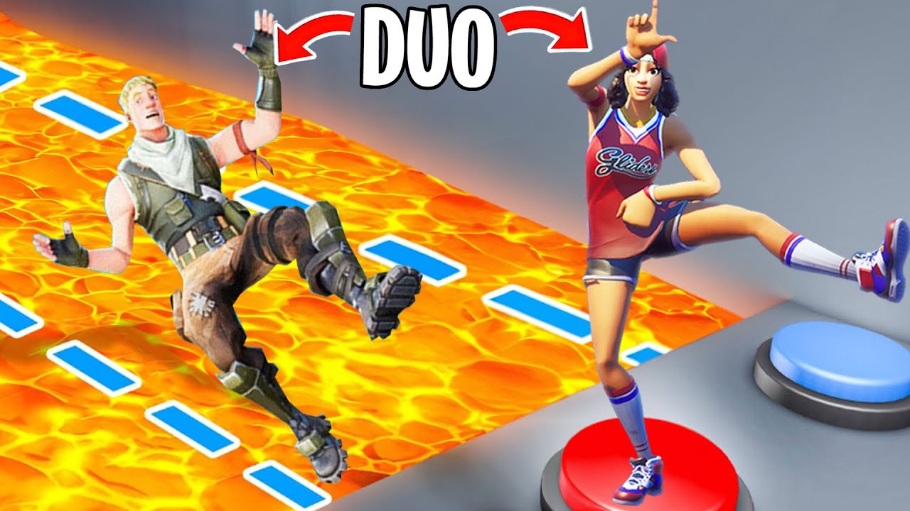 DUO TEAMWORK DEATHRUN in Fortnite! (zu lustig)