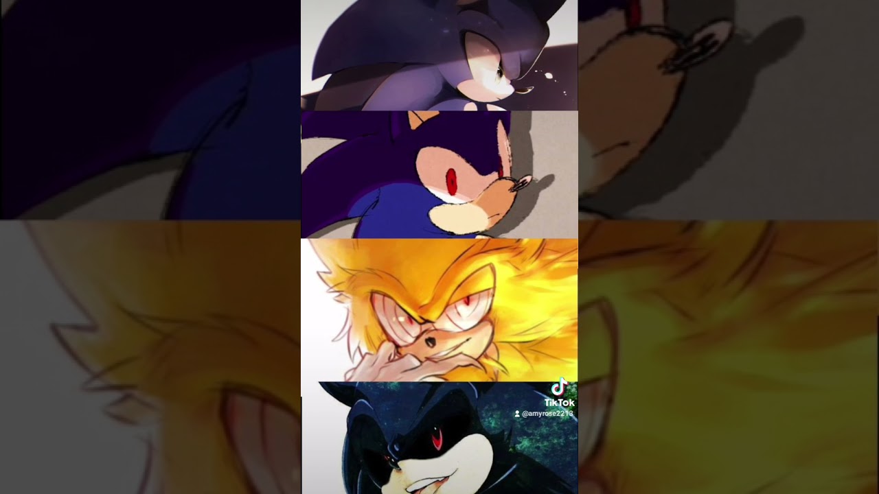 Sonic💙~Dark Sonic🖤~Fleetway Sonic💛~Sonic Exe❤🔪◇edit◇