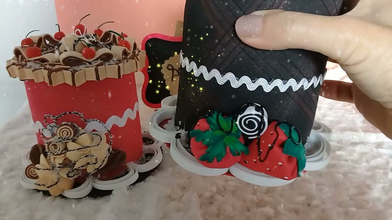 PASSO A PASSO  POTE DELÍCIA DE CEREJINHA EM EVA  # SANDRA MARA ARTESANATOS