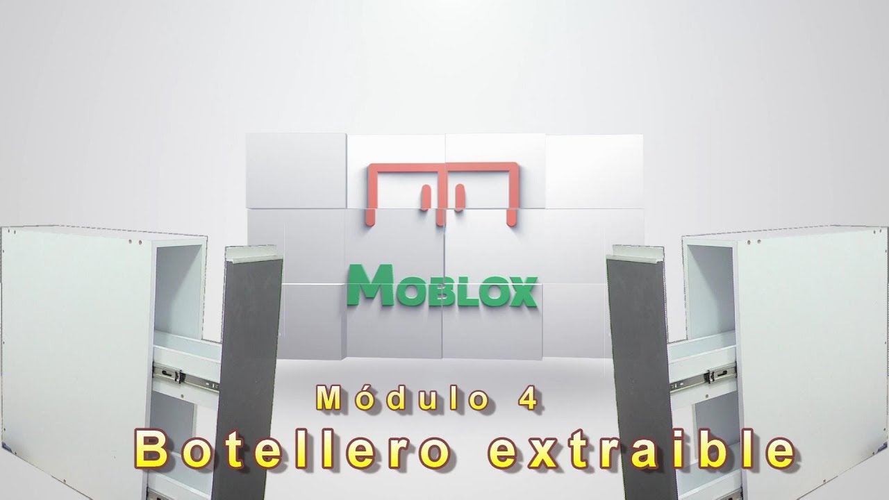 # 112 COCINA LINEAL MODULO 4 EXTRAIBLE BOTELLERO