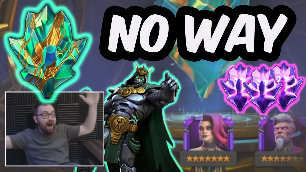 UNBELIEVEABLE F2P 7 STAR TITAN CRYSTAL OPENING CEO AND FIRST RANK 4!!! - Marvel Contest of Champions