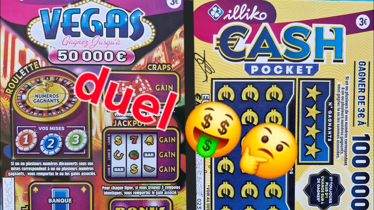 Duel vegas / cash pocket 🤞#grattage #fdj #jeux 🤑😉🫡🤨