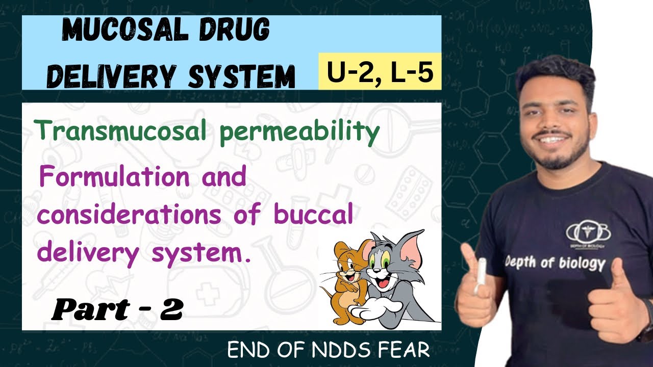 Transmucosal permeability | formulation considerations of buccal delivery system | mucosal drug