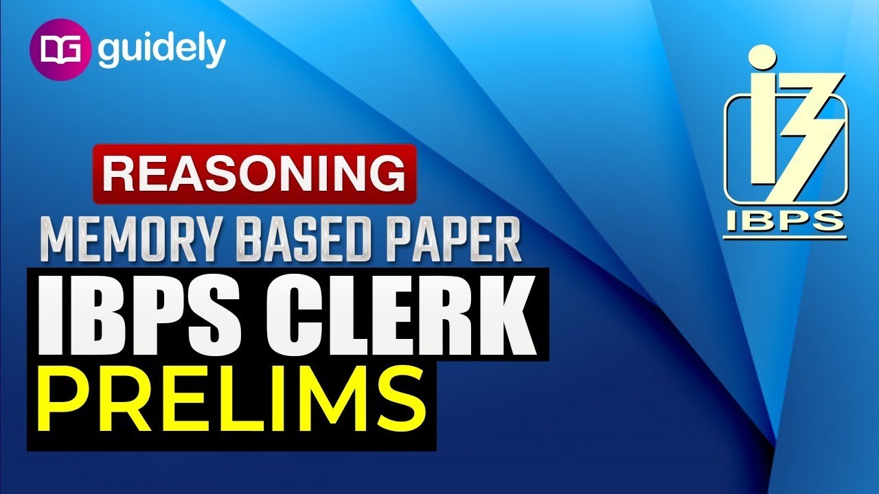 Reasoning Memory Based Paper | IBPS Clerk Prelims 2020 | Rohit Sir