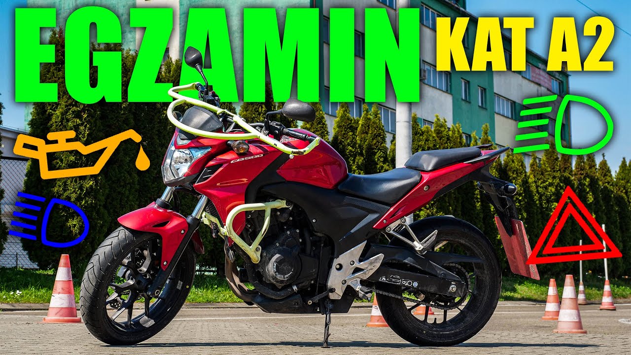 HONDA CB 500F - EGZAMIN KATEGORIA A2 - CZYNNOŚCI KONTROLNO OBSŁUGOWE