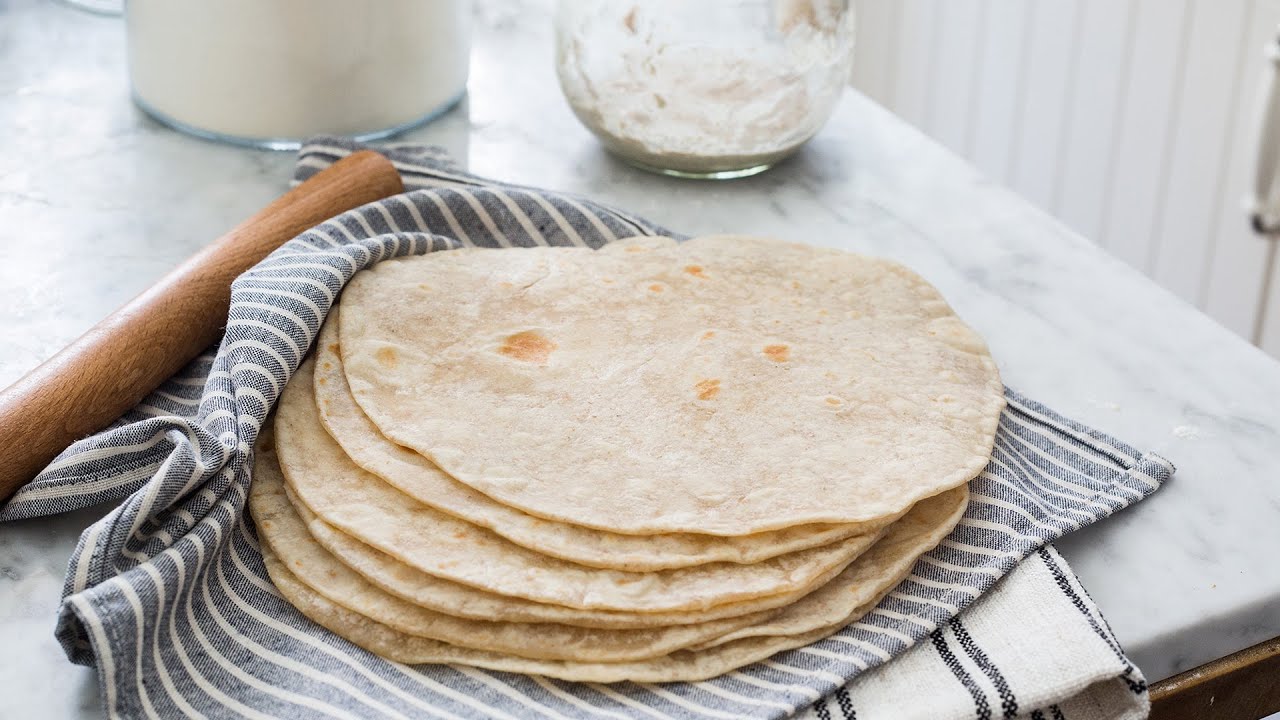 Tortillas de harina con masa madre | Receta casera y fácil | Cocina relajante.