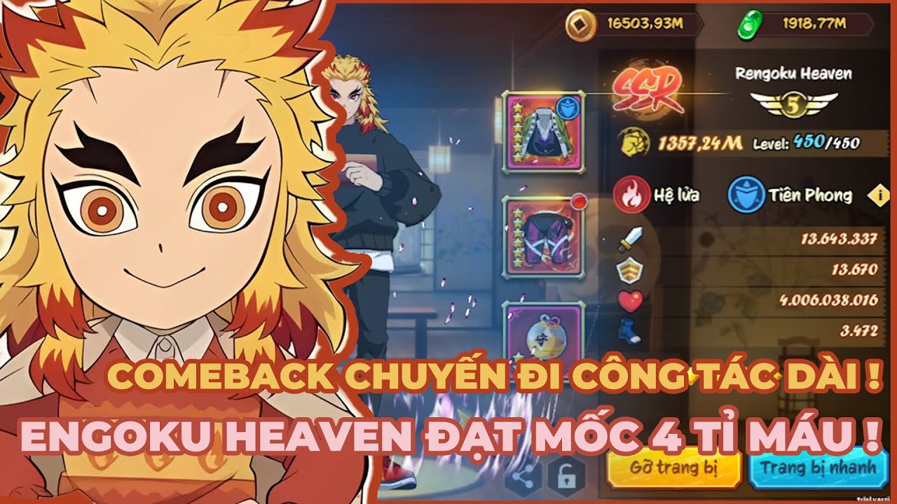 HƠI THỞ MẶT TRỜI #355 CHÀO MỪNG TRỞ LẠI SAU CHUYẾN ĐI CÔNG TÁC NÂNG RENGOKU HEAVEN ĐẠT MỐC 4 TỈ MÁU!