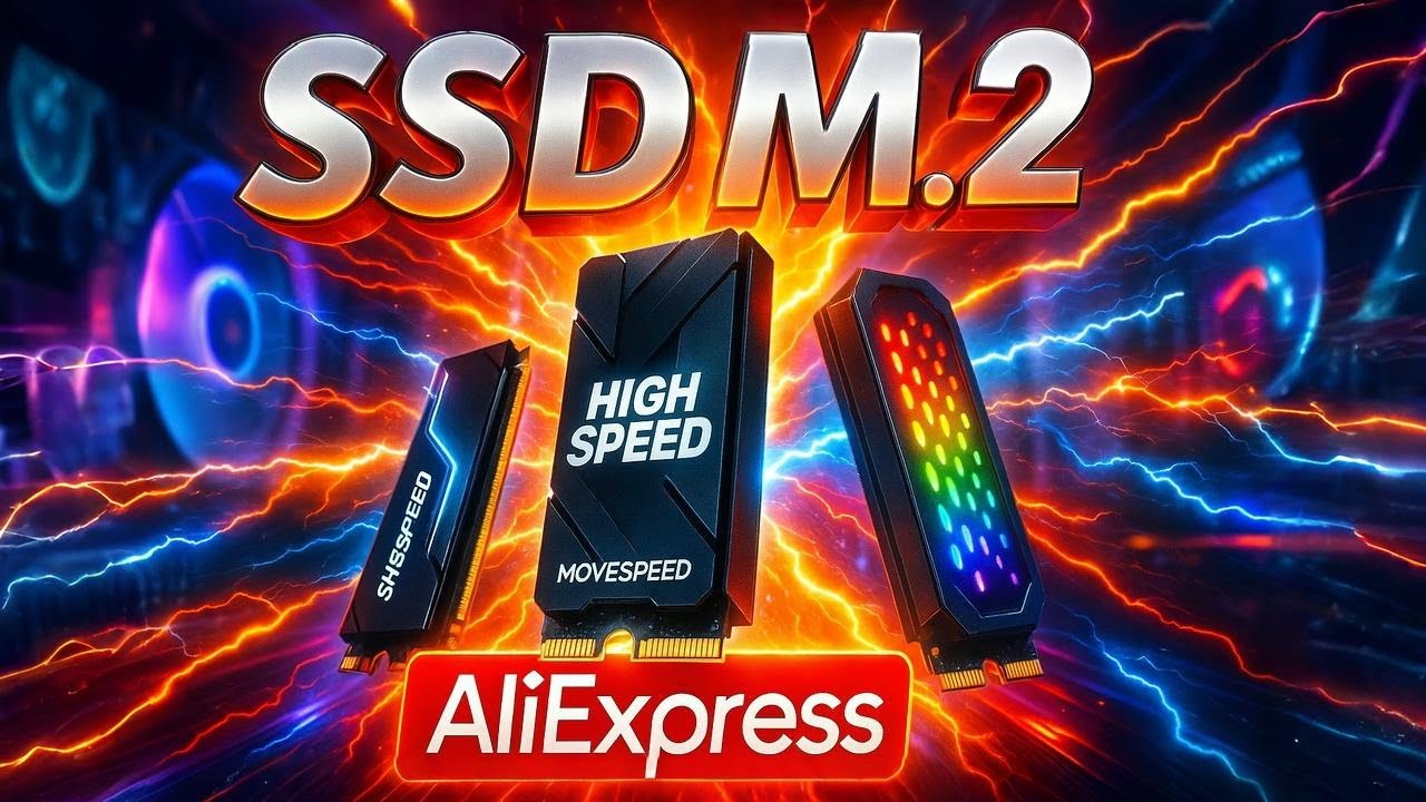 ТОП-5 SSD M.2 c AliExpress 2025⚡ЛУЧШИЕ NVMe накопители для ПК, ноутбука и PS5: Скорость до 7450 МБ/с