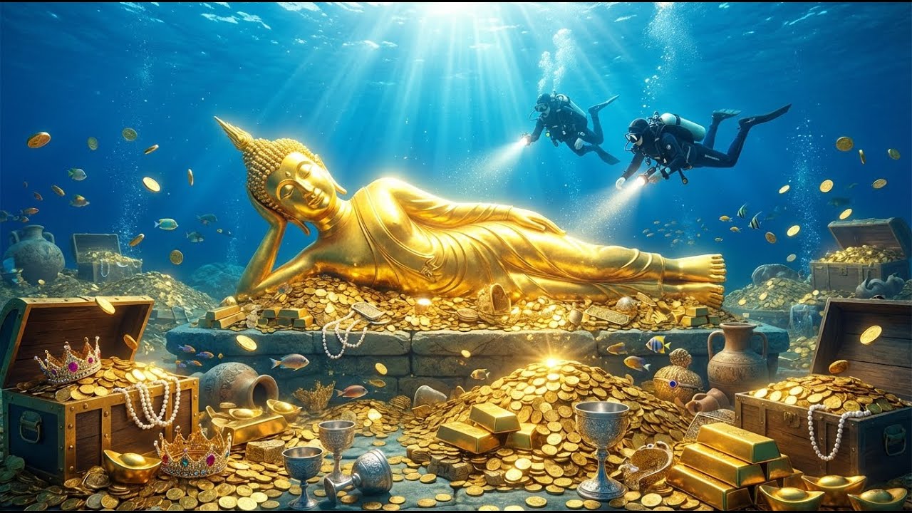 Mysterious Treasure Discovered in a City Submerged Under the Ocean | #treasurehunt   #treasure
